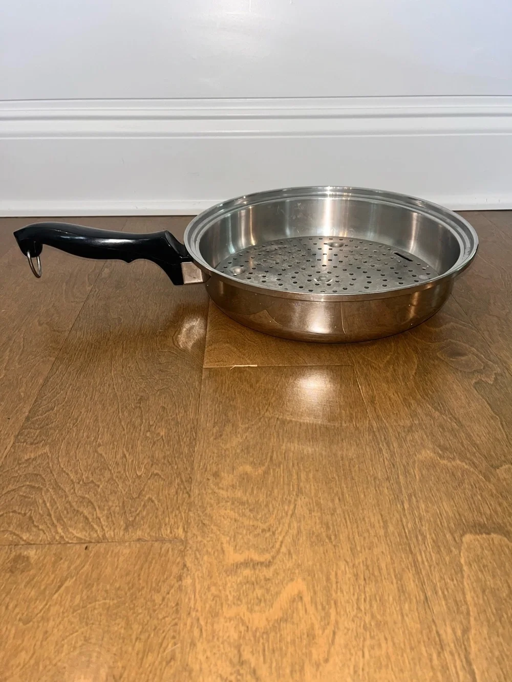 Chef’s Ware 11 Inch Stainless Steel Frying Pan w/ Insert-